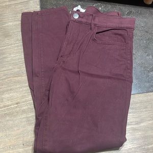LOFT Pants (Wine color)